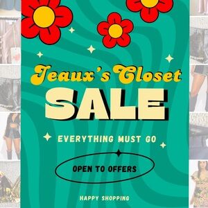 Jeaux’s Closet Sale